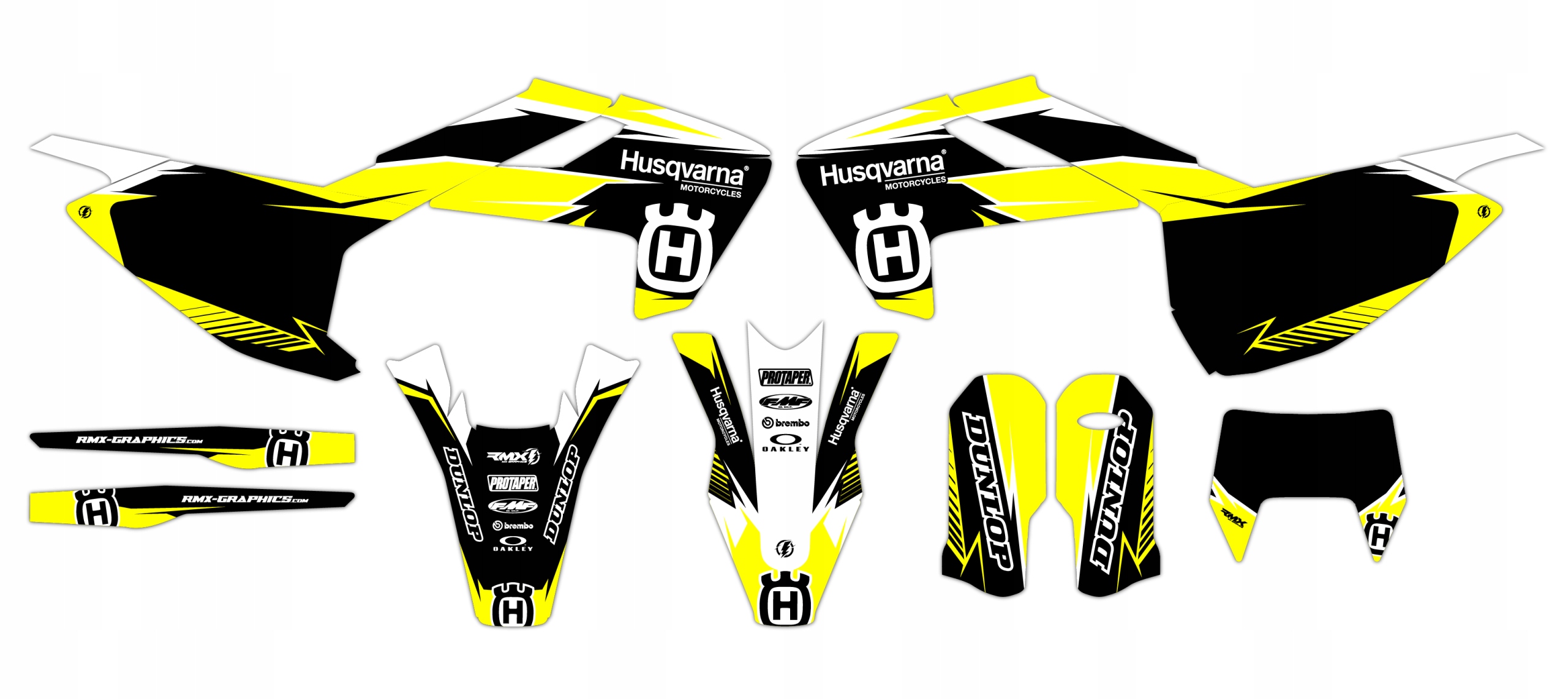 Dýha nálepky na motor Husqvarna Te Fe Tx 17-19