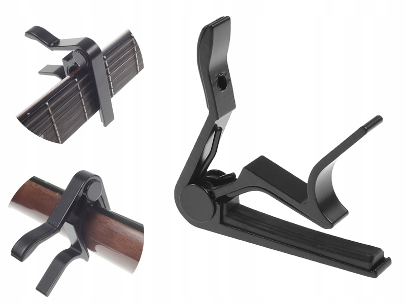 

Kapodaster Gitary Akustycznej Klasycznej Czarny