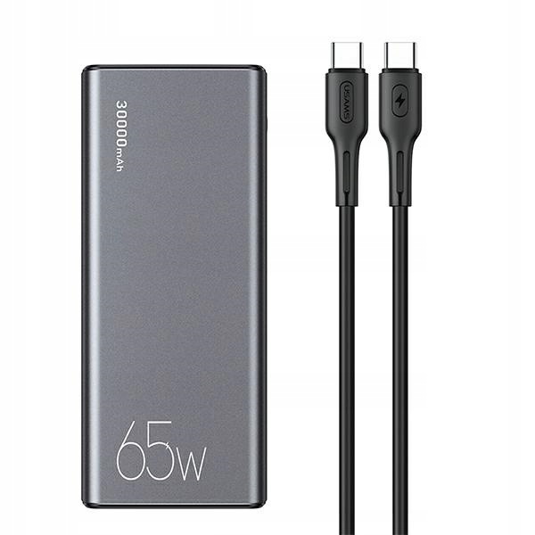 Usams Powerbanka PB59 30000mAh 65W2xQC3.0+PD Fast Charge černá/černá