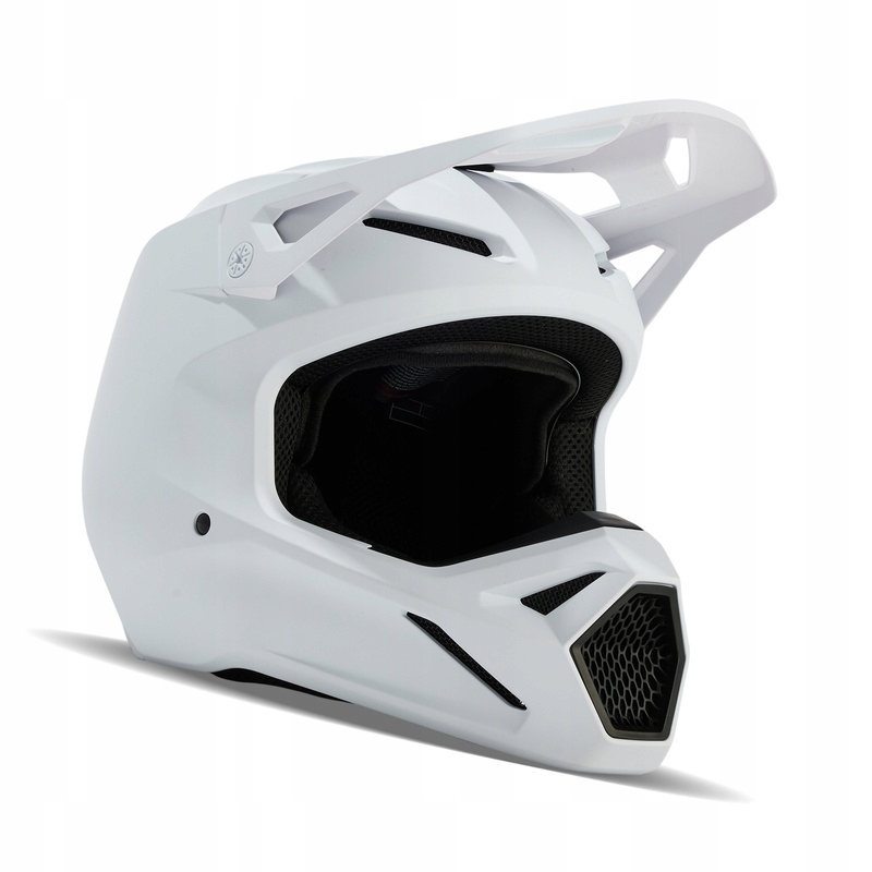 Motocyklová Prilba Fox V1 Solid Matte Biela 2XL