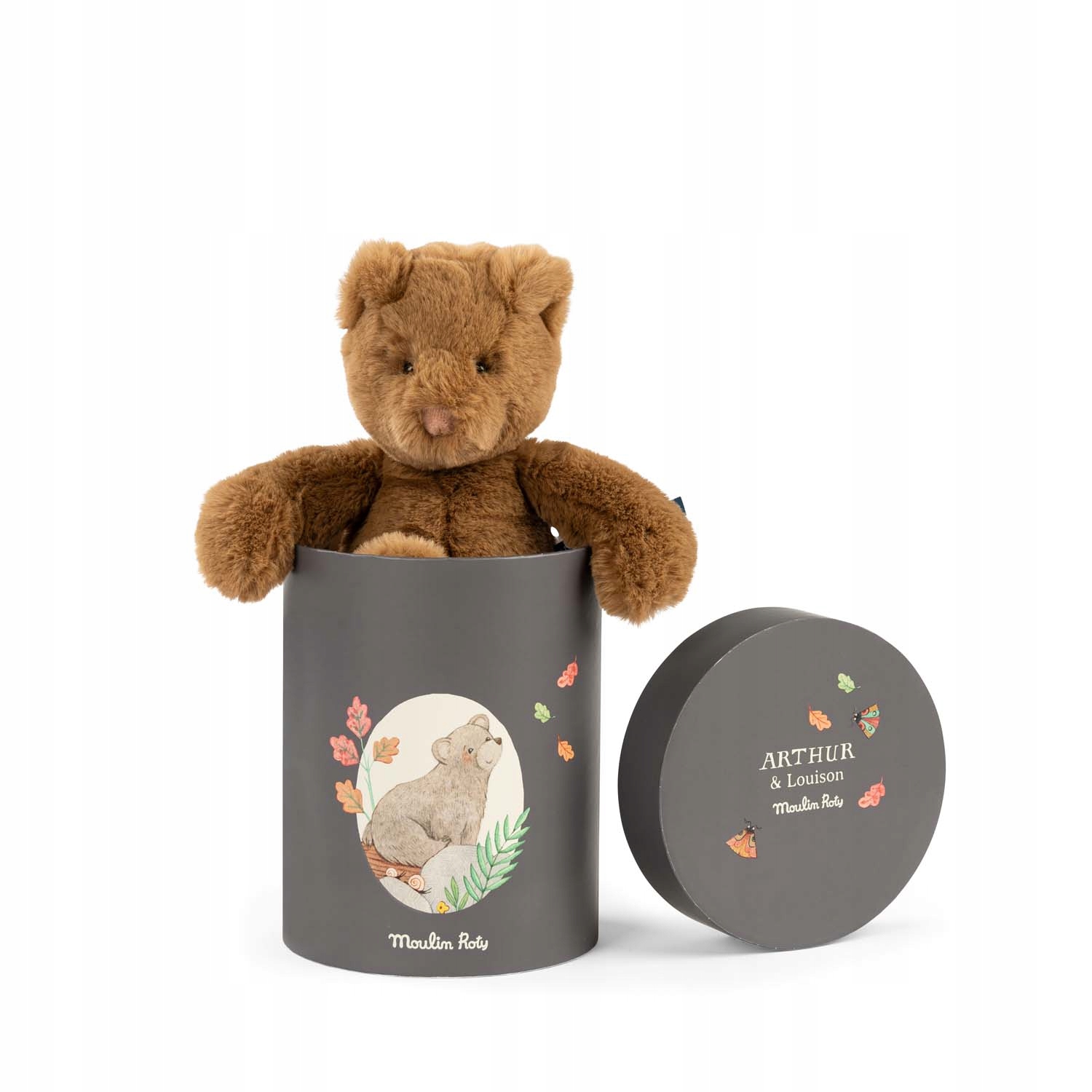 Moulin Roty: Pluszowy miś Arthur w ozdobnym pudełku 680037