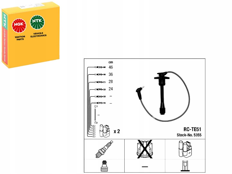 Ngk Zapalovací Kabely 9091922395 ZEF1646 30089164