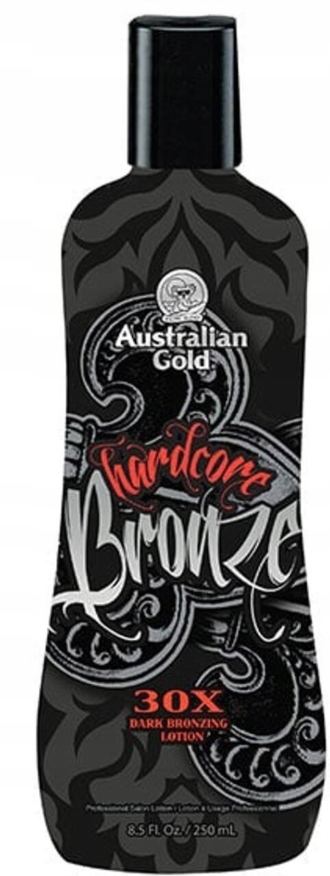 Australian Gold Hardcore Bronze 30x Temné mléko, balzám na opalování 250