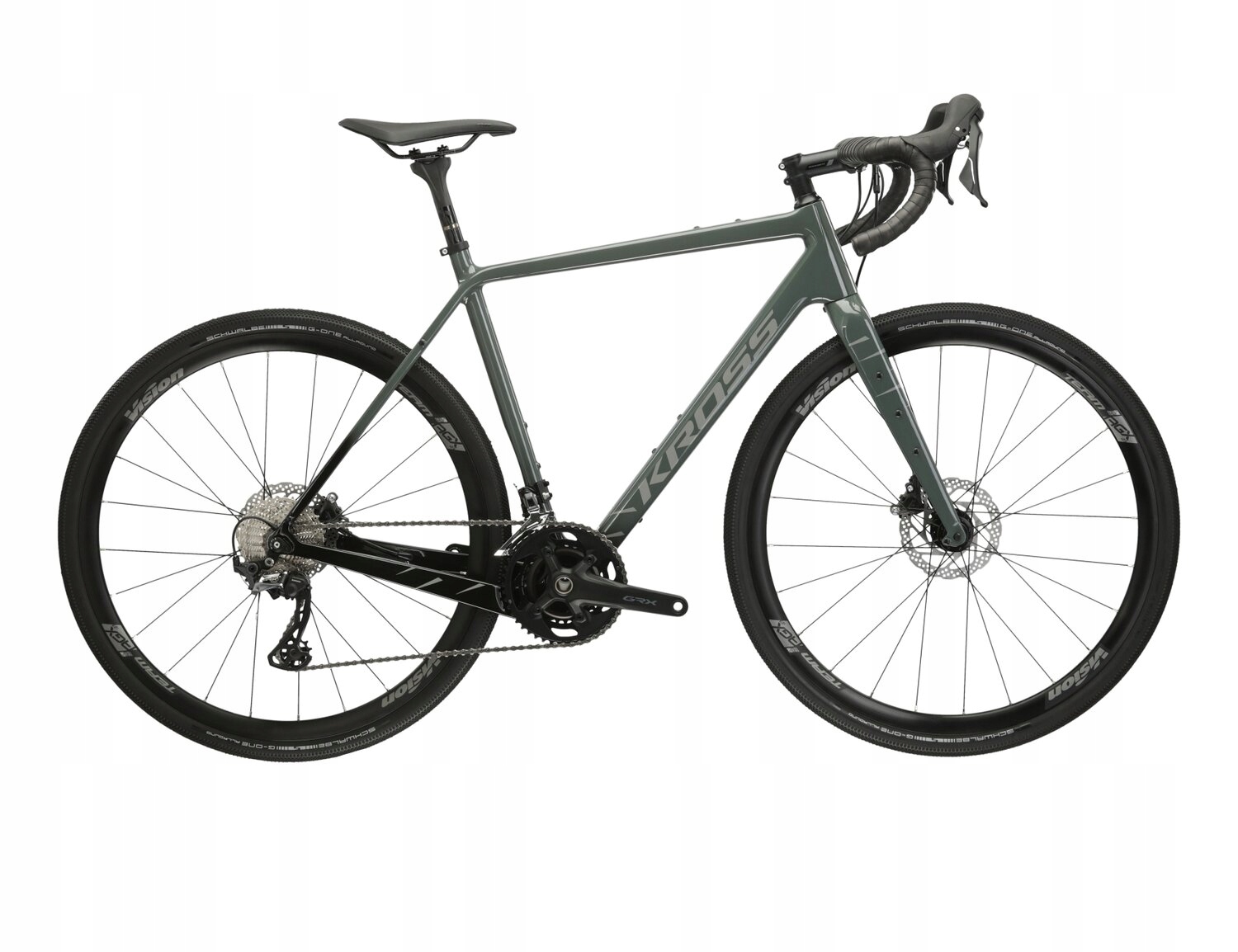 Rower gravel Kross Esker 8.0 rama 22 cali (XL) koło 28" kolor Szary Połysk