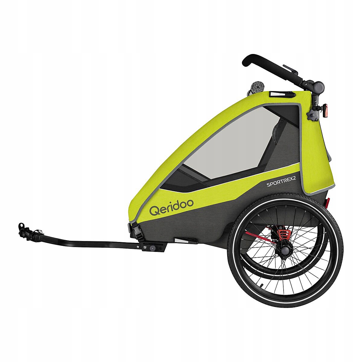 Przyczepka wózek jogger Qeridoo Sportrex 2 Lime Green 2023 Marka Qeridoo