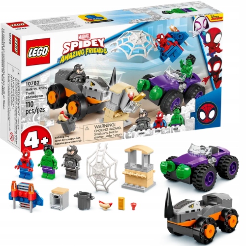 stavebnice Lego 10782 Marvel Heroes Hulk versus Rhino 110 dílků
