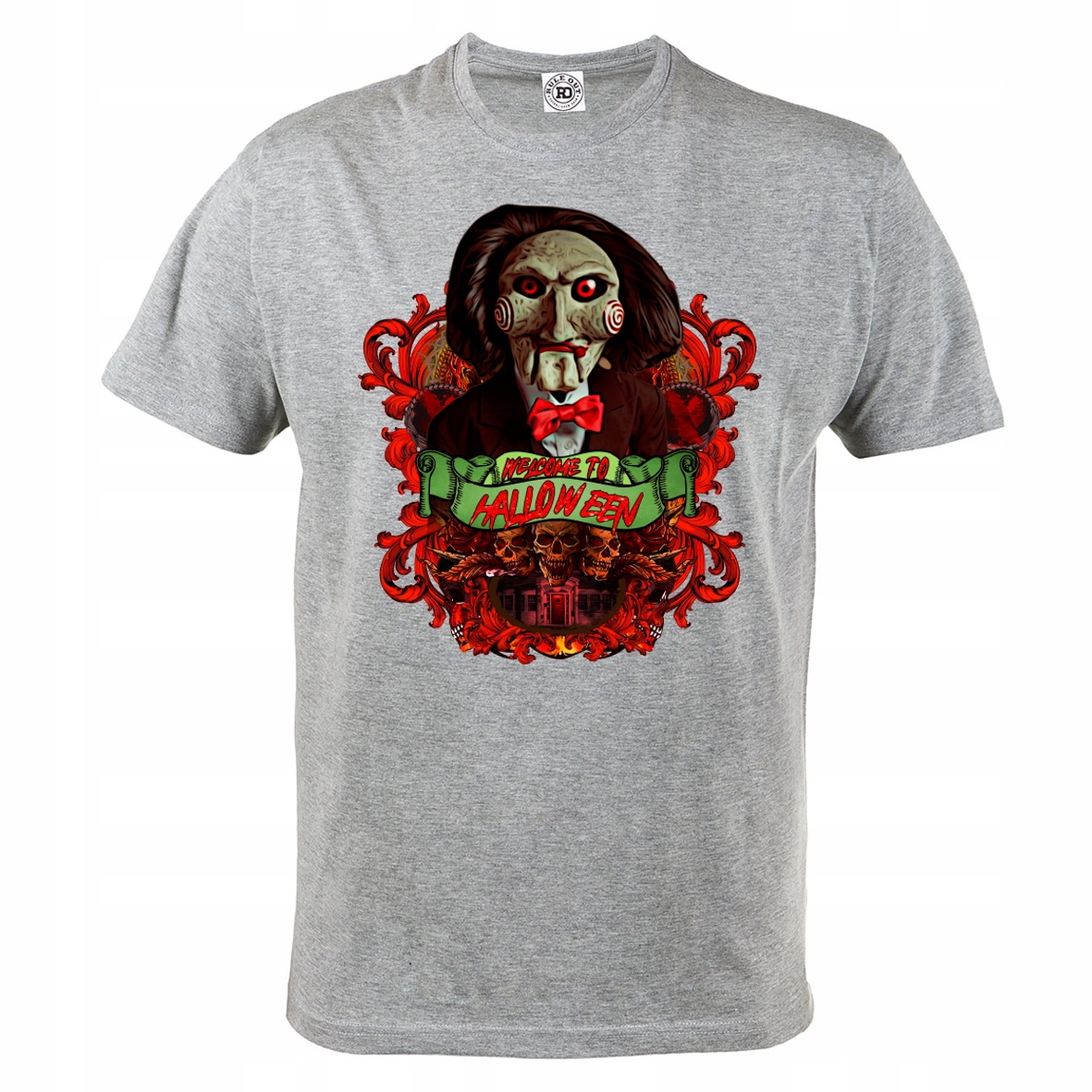 

Męska Koszulka Filmowa Na Halloween Horror Jigsaw