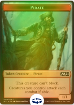 Pirate Token // Cat Token (g 2/2) Foil M21 Gratisy