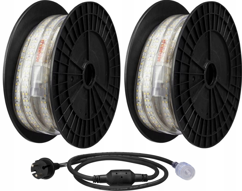 TAŚMA LEDowa BUDOWLANA MARELD 2x10m SUNLIT + KABEL