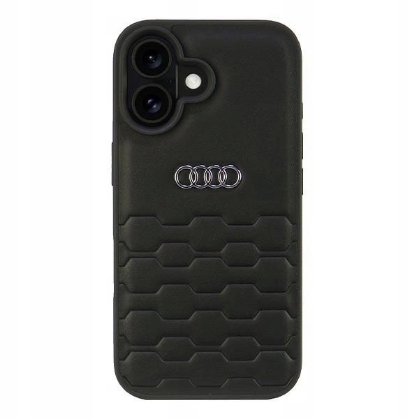 Pouzdro Audi Synthetic Leather iPhone 16 6,1" černé
