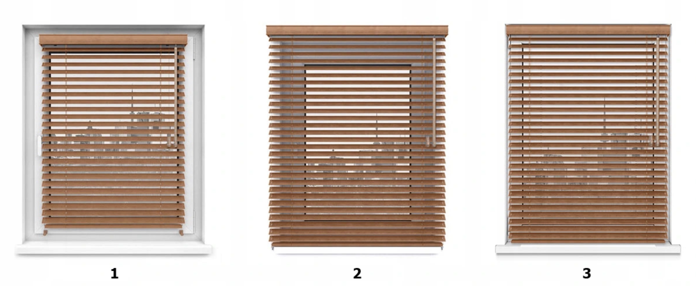 ŻALUZJA ŻALUZJE DREWNIANE 50mm NA WYMIAR Materiał drewno