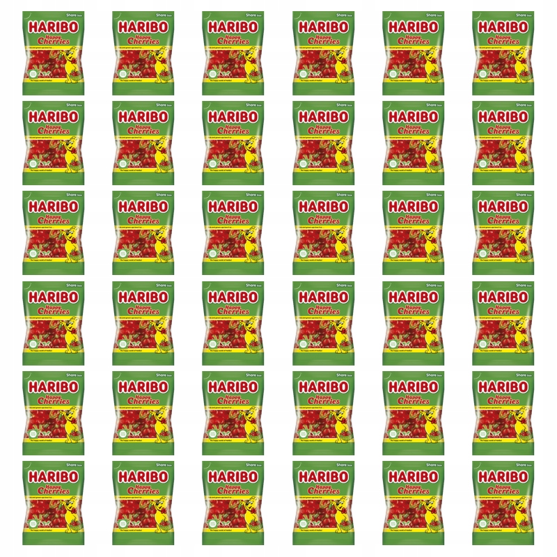Želé Bonbony Haribo Happy Cherries 175 g X36