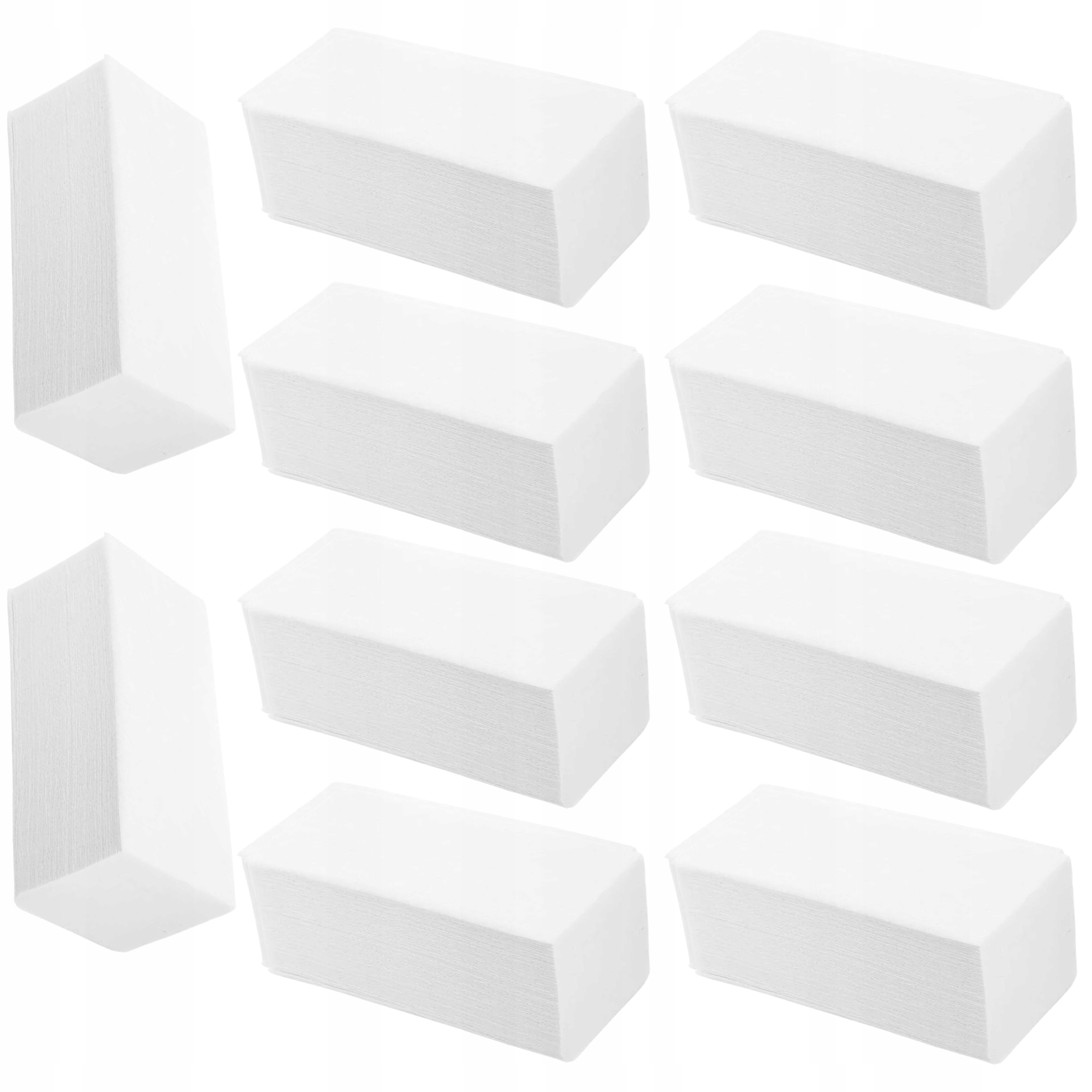 10x Ręcznik Papierowy Zz Biały składany 2W Celuloza papier Gruby 25x21,5