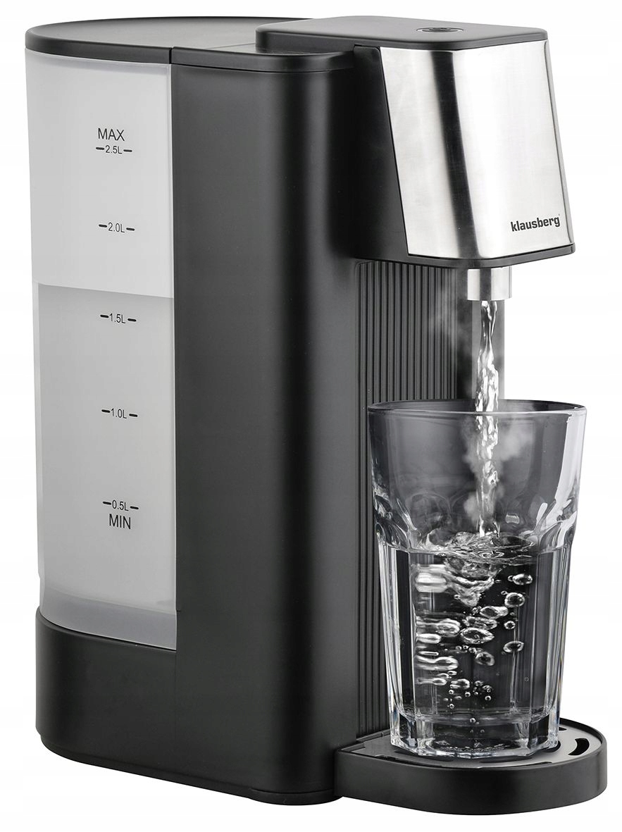 Distribútor vody Klausberg Kanvica Dávkovač 2,5L 2600W 95°C vriaca voda 5 sekúnd