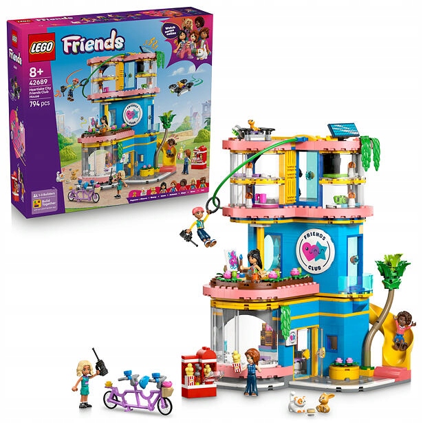 Lego Friends 42689 Klubovna pro kamarády v městečku Heartlake
