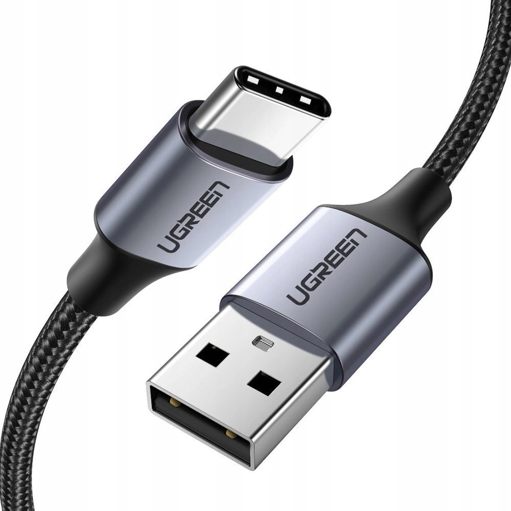 Ugreen kabel przewód Usb Usb Typ C Quick Charge 3.0 3A 2m szary (60128)