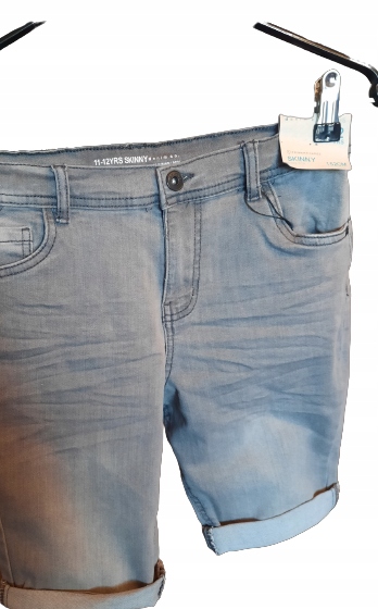 

Primark- Super Spodenki Szary Jeans 152/158