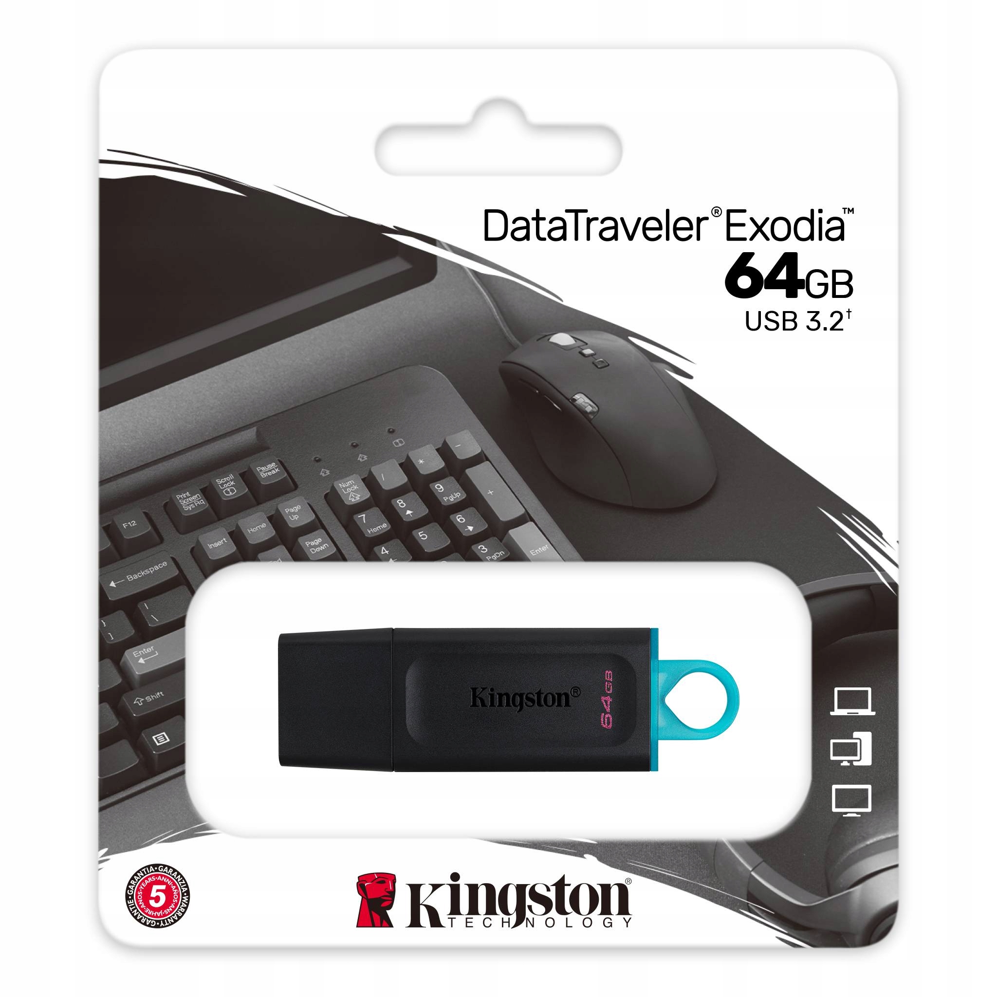 Kingston DTX/64GB pendrive 64GB DataTraveler Exodia Pendrive