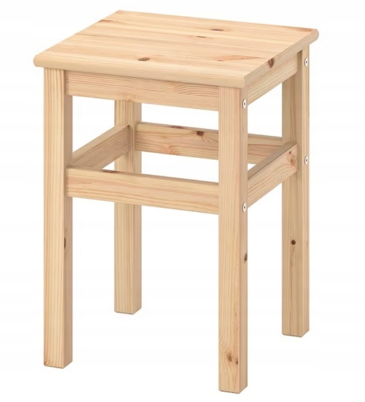 

Ikea Oddvar Taboret Stołek Drewno 45 cm