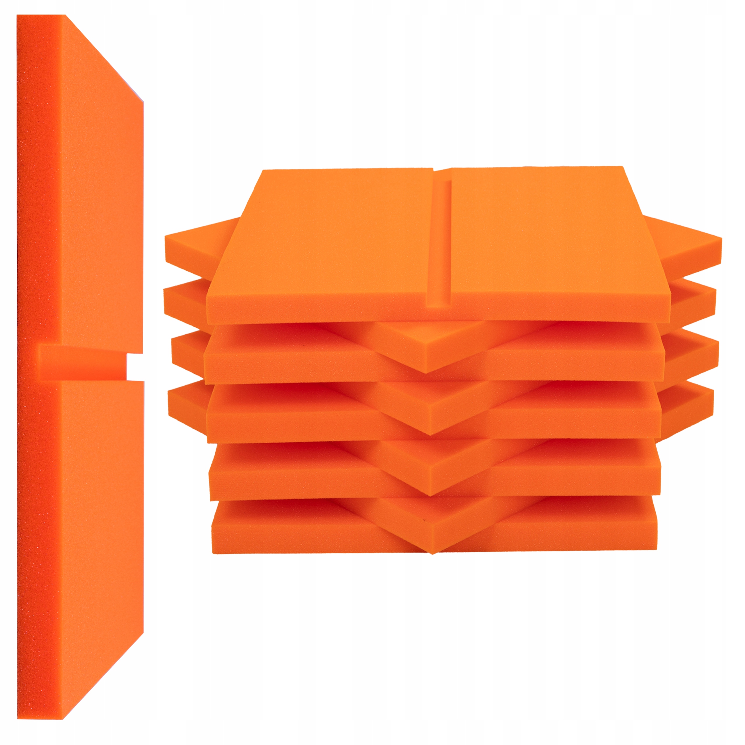 Ozdobné oranžové akustické panely absorbující přebytečný zvuk 2,25 m²