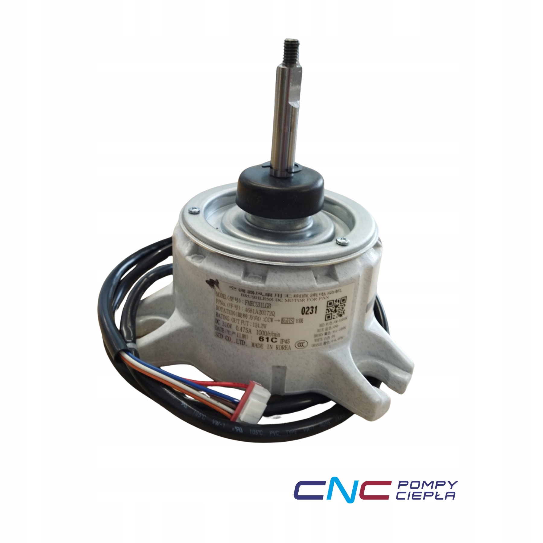 Motor ventilátora Lg 4681A20172Q vonkajšia jednotka tepelného čerpadla zam. časť