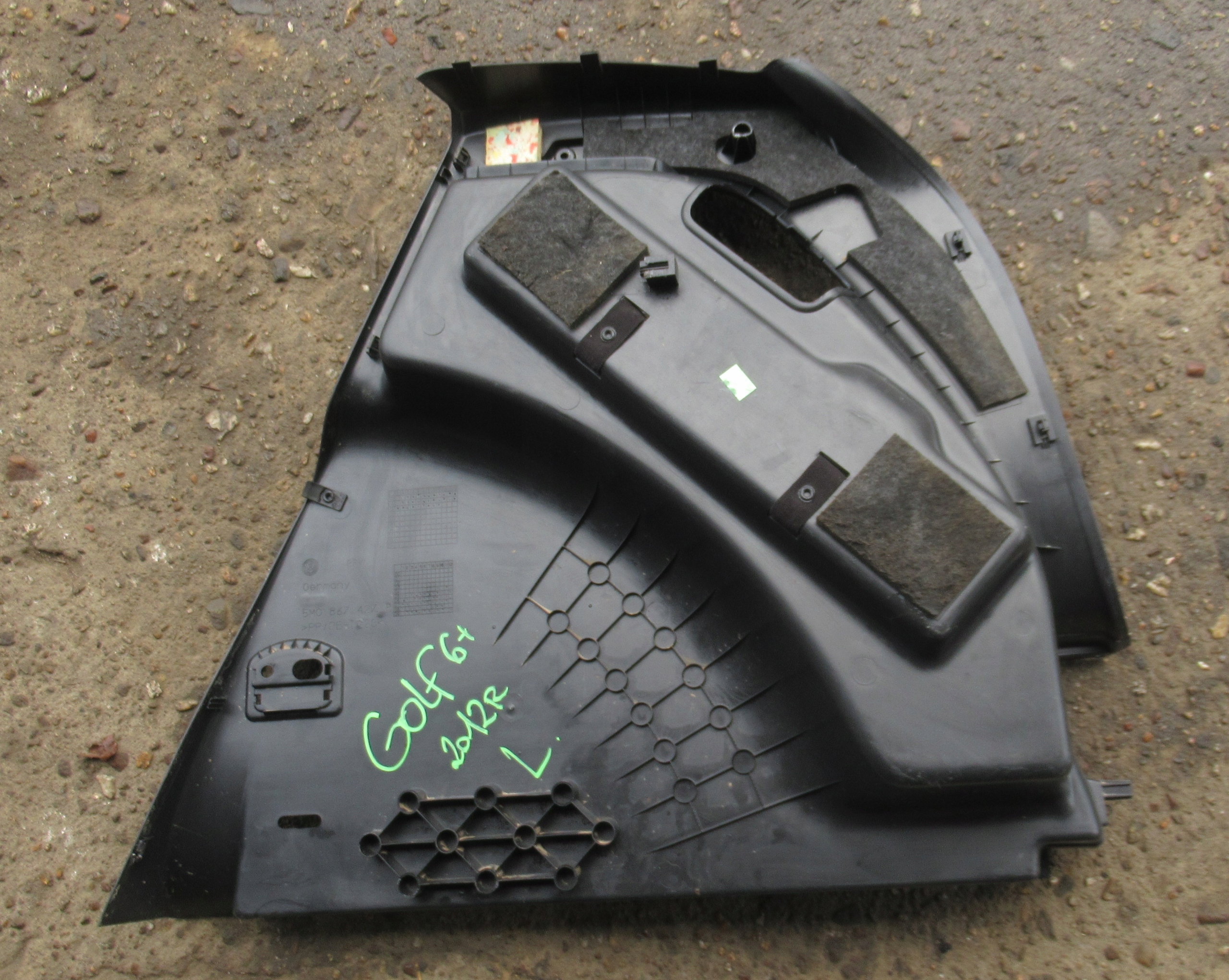 VW GOLF VI+ 12R boot upholstery left