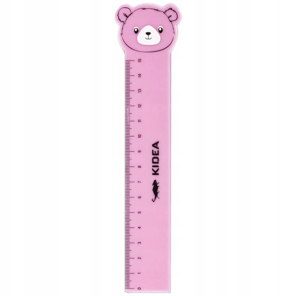 LINIJKA SZKOLNA W FIGURKĘ ZWIERZĄTKA 15 cm KIDEA EAN (GTIN) 5901130090105