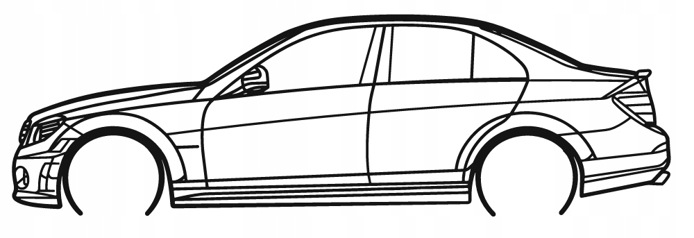 nástěnná dekorace Obraz Auto Mercedes C63 Amg 2009