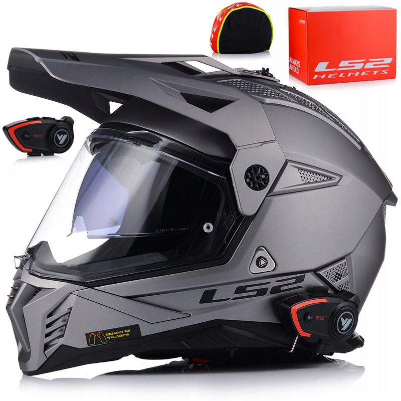 Motocyklová Prilba LS2 MX702 Pioneer Enduro Cross Interkom Vito Bluetooth