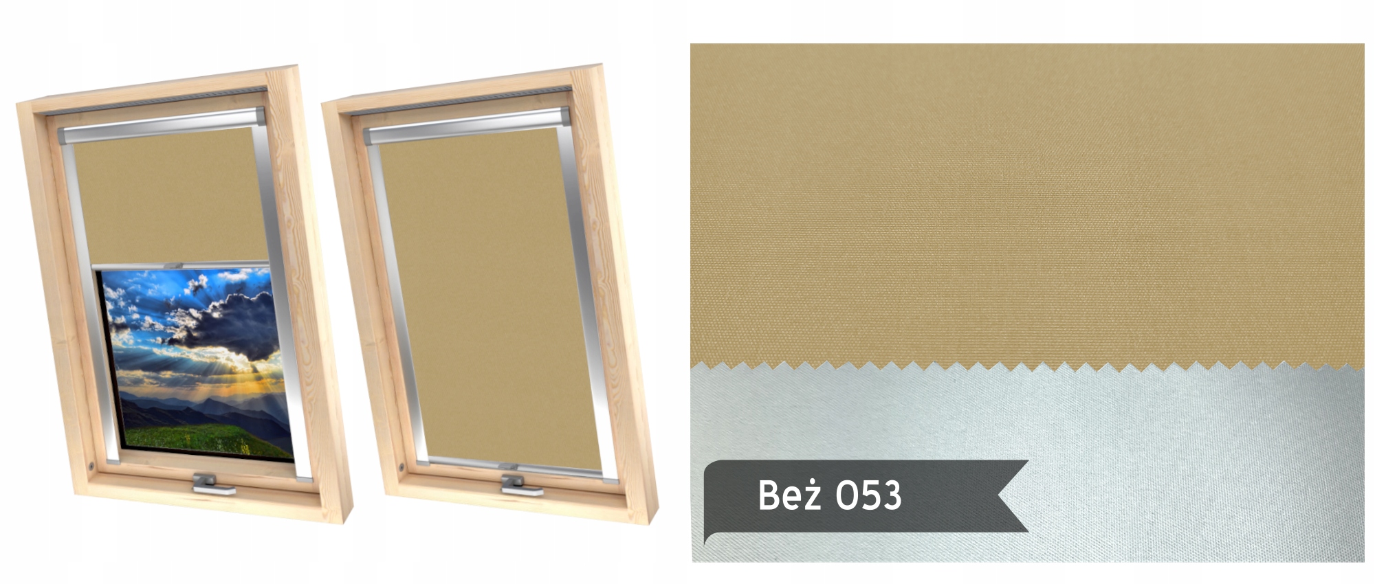 Roleta Dachowa Zaciemniająca do okien FAKRO 66x98 DEKRO Marka Dekro