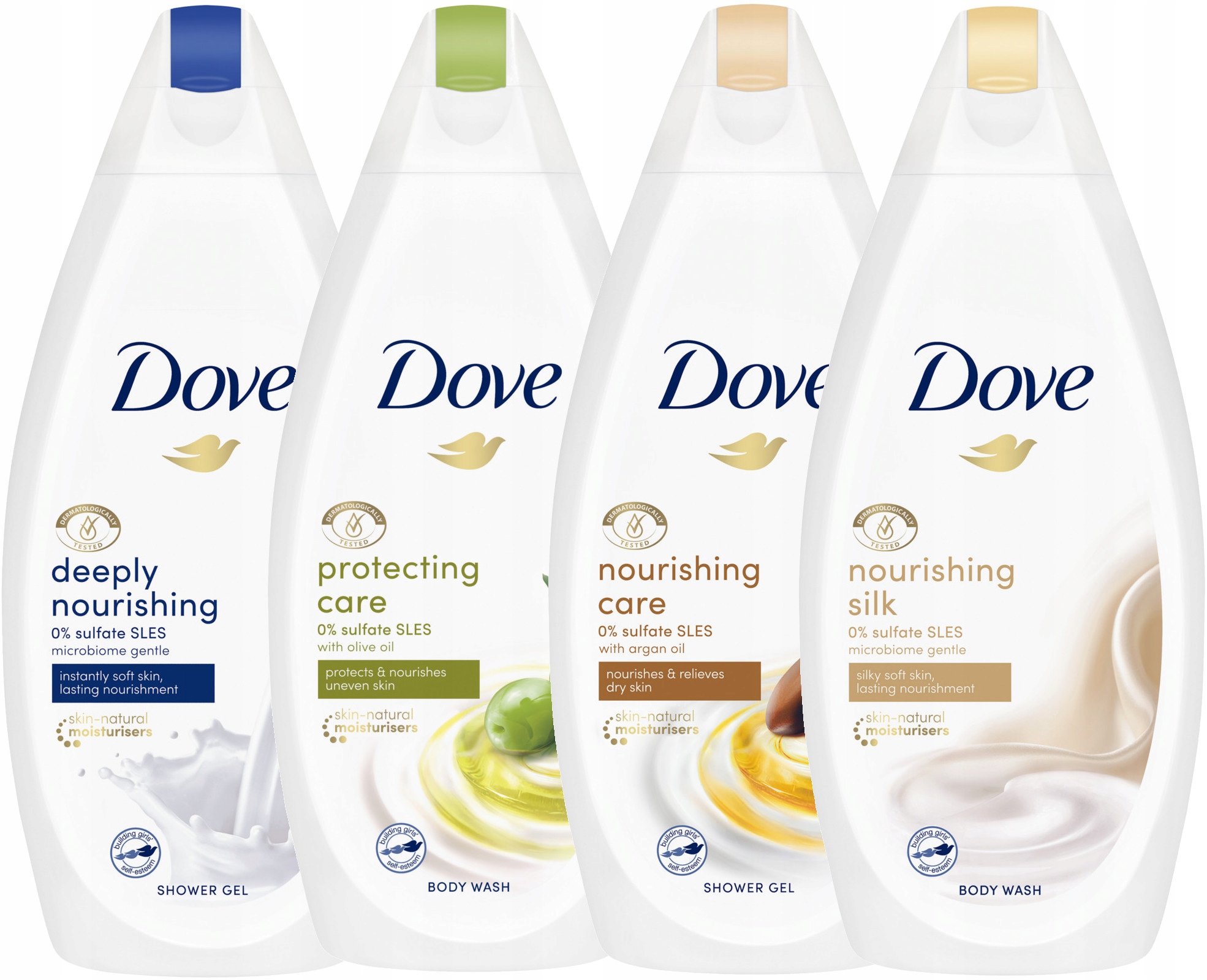 

Dove Żel pod Prysznic Zestaw Nawilżenie 4 x 500ml