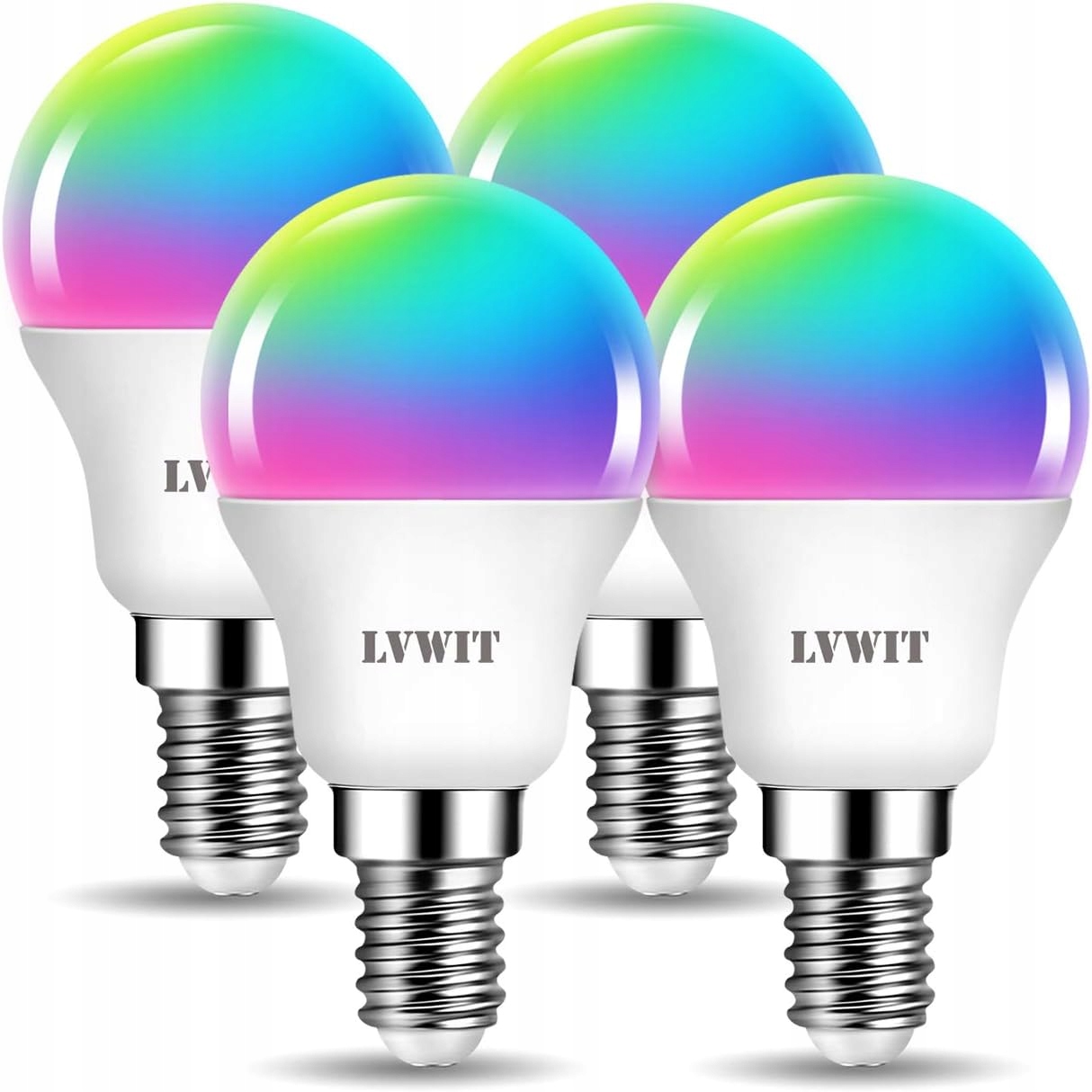 Smart žárovka Lvwit E14 WiFi Bluetooth Rgb 5W 470 lm Tuya (4 ks)