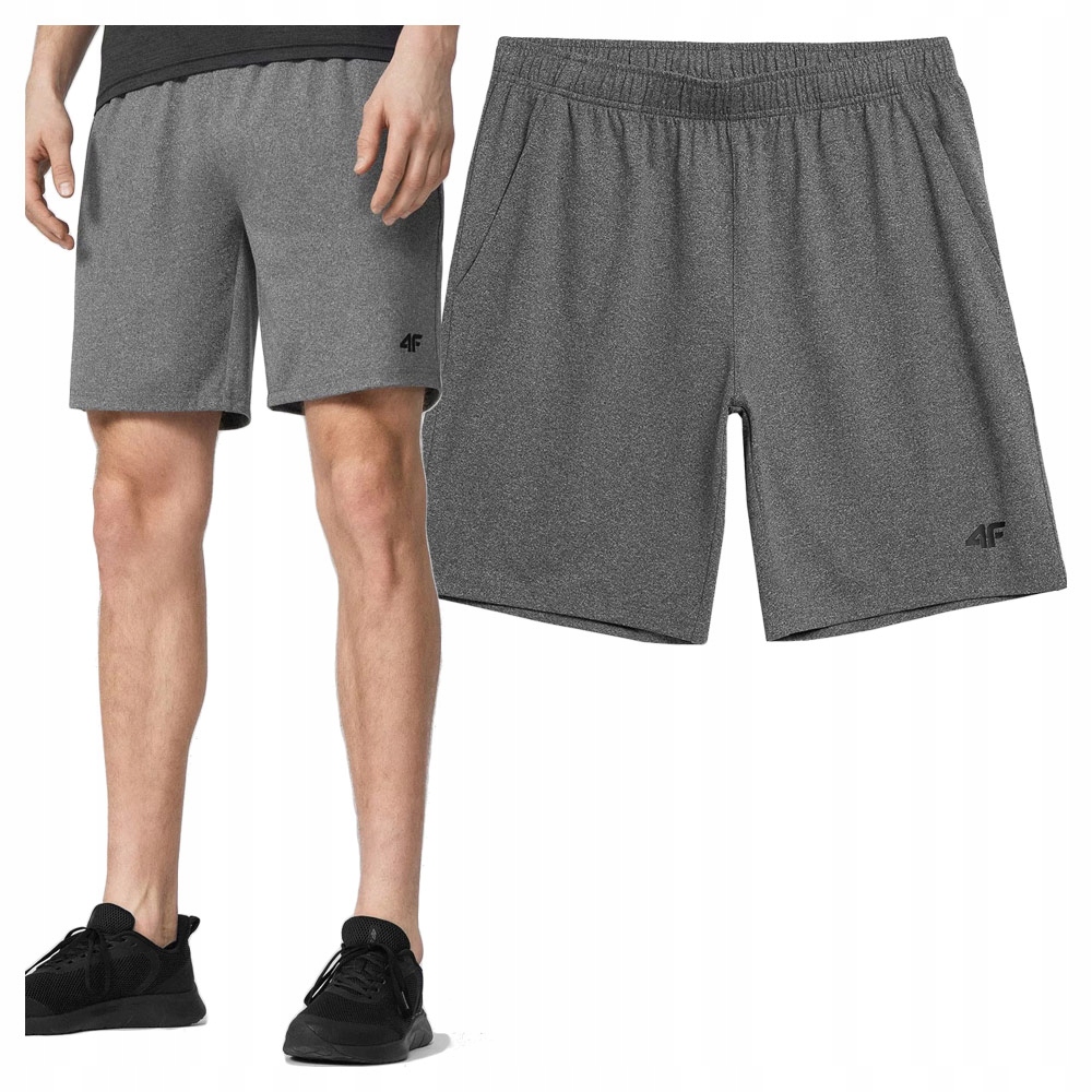 

4F Spodenki Męskie Funkcyjne SKMF350 Szare XL