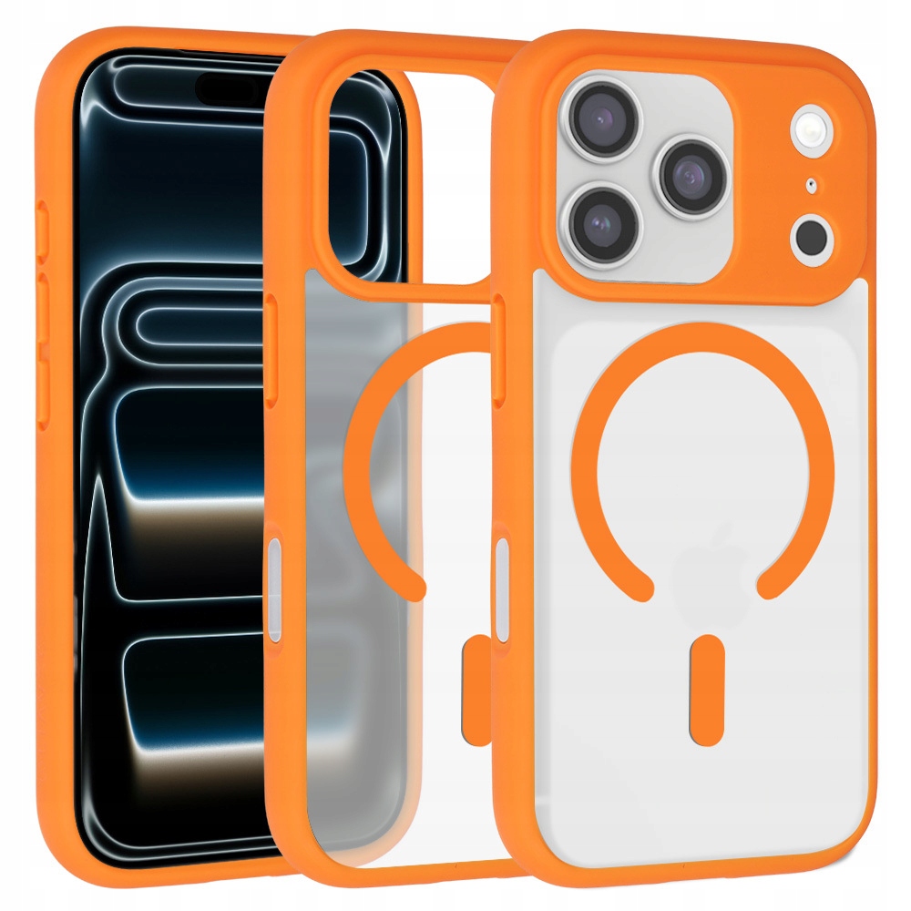 Etui do iPhone 17 Pro Liavec Soft Case MagSafe pomarańczowy
