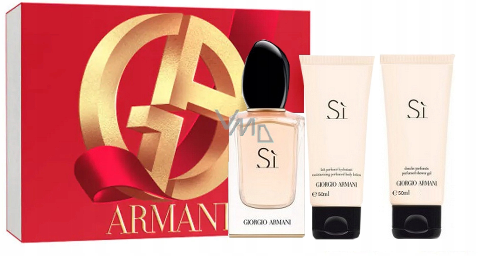 Giorgio Armani Sí Edp 50 ml sprchový gel 50 ml tělové mléko 50 ml