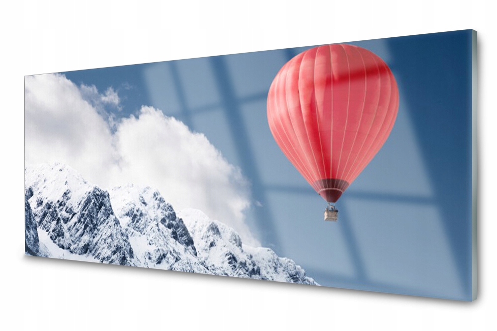 

Panel szklany do kuchni Balon Szczyty Gór 125x50