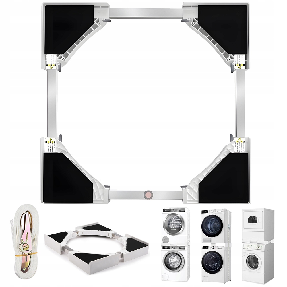 Uniwersalny Łącznik Pralki Suszarki Szerokość 46-66CM Antywibracyjna Pas