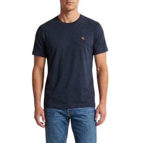 tričko Abercrombie&Fitch tričko L Slim polished soft tmavě modré