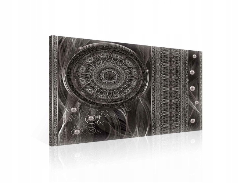 Obraz 100x75 Mandala ornament monochromatický vzor abstrakce mystika