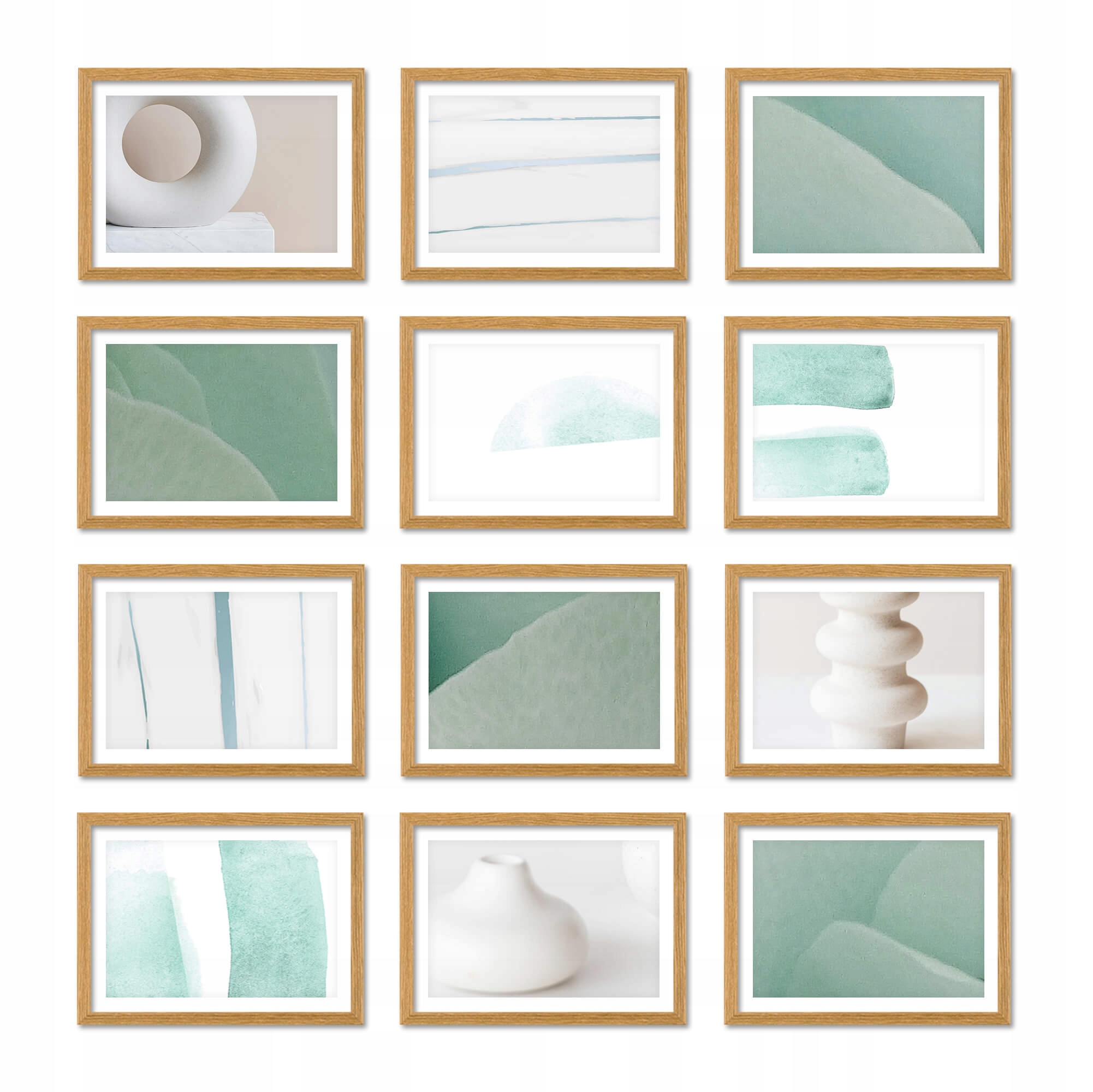 Sada přírodních rámečků – galerie rámečků, 12 fotografií