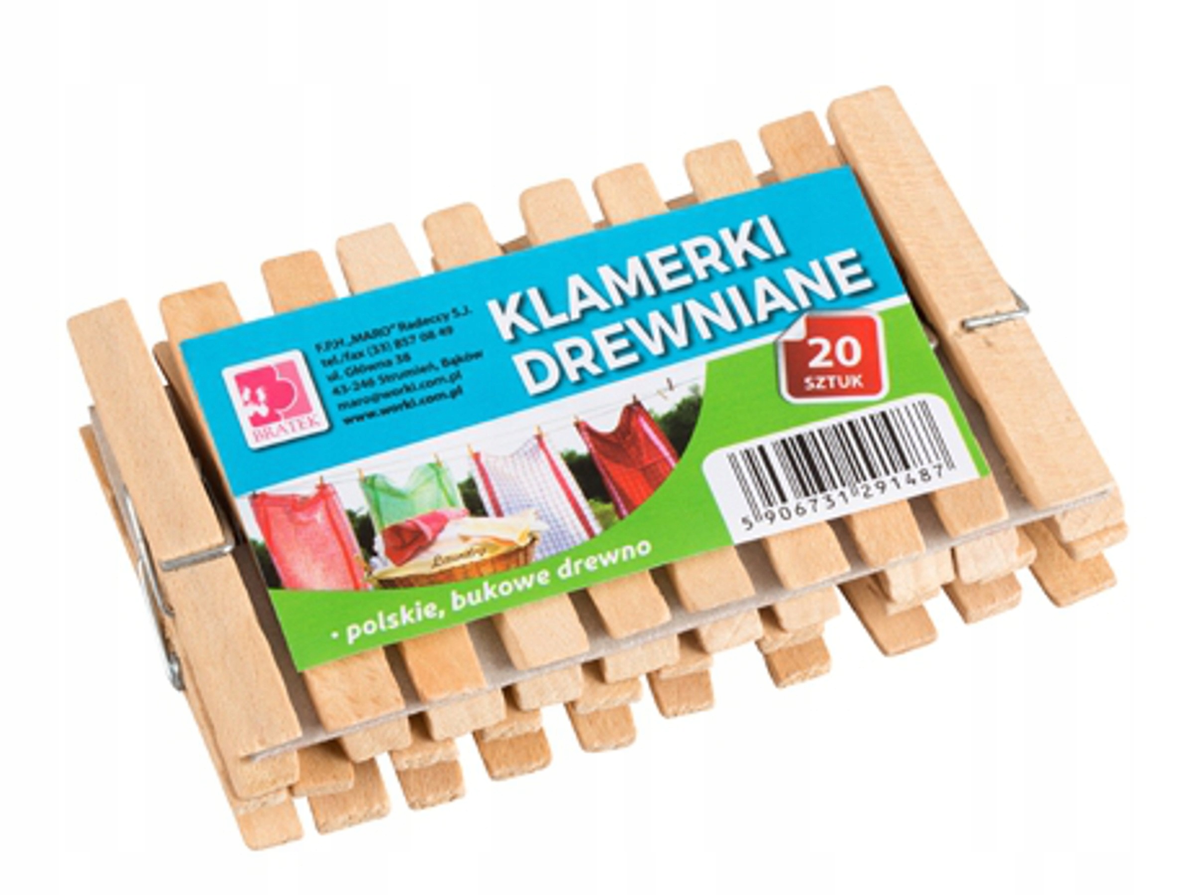 

Klamerki Do Bielizny Spinacze 20 Sztuk