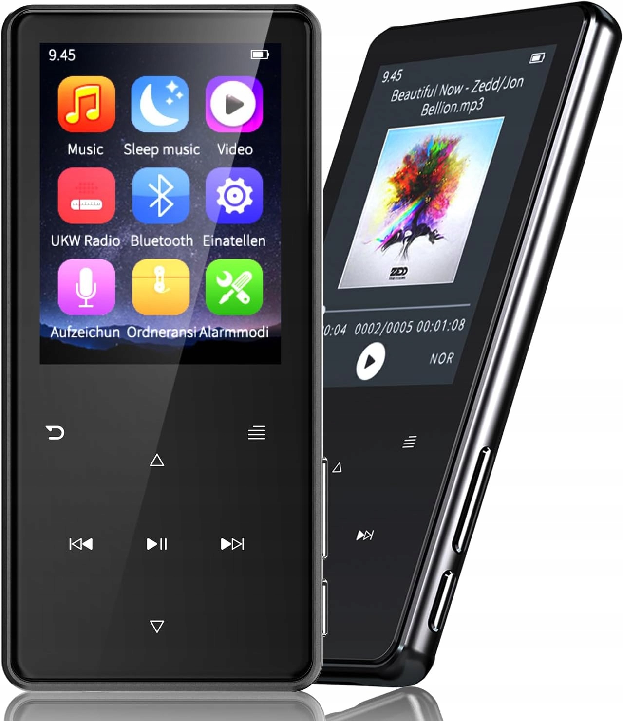 WYSOKA JAKOŚĆ ODTWARZACZ MP4 MP3 16GB BLUETOOTH 5.0 HIFI RADIO czarny Stan opakowania oryginalne