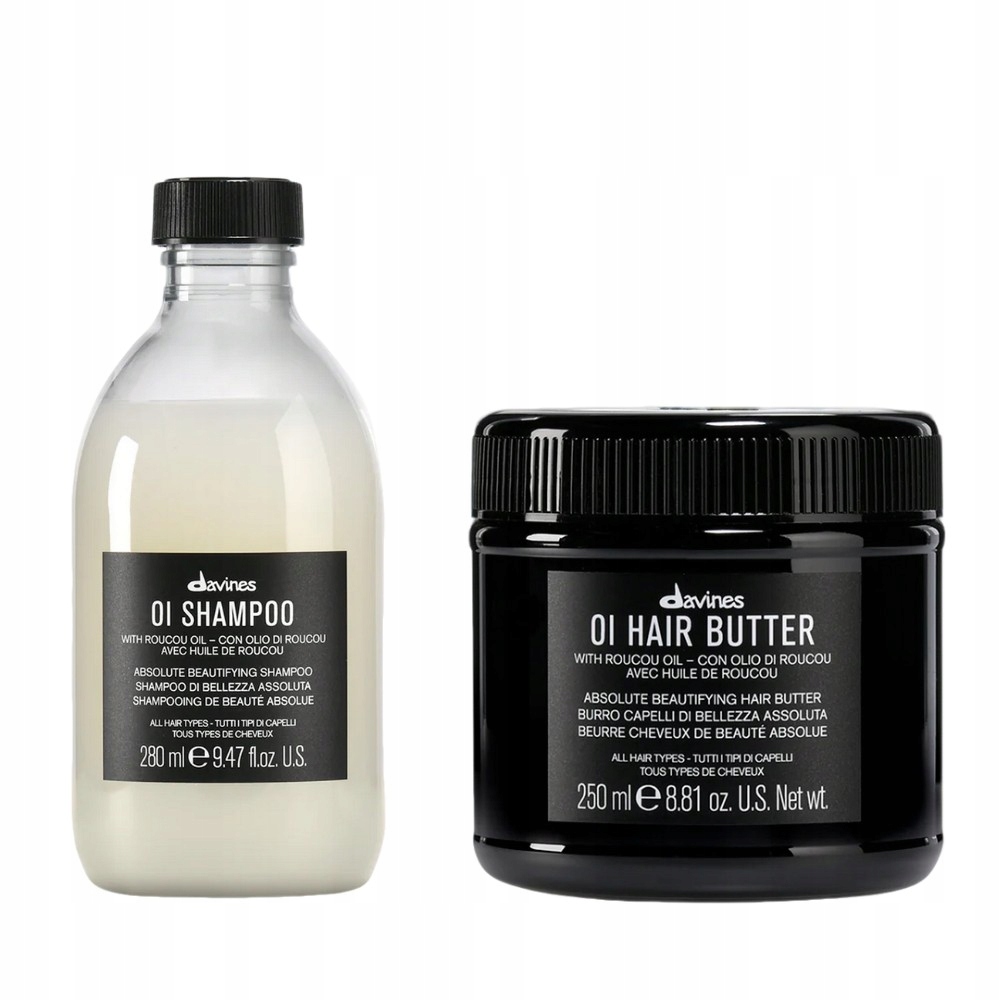 Zestaw Davines Oi Szampon 280ml Masło 250ml do uniwersalnej pielęgnacji