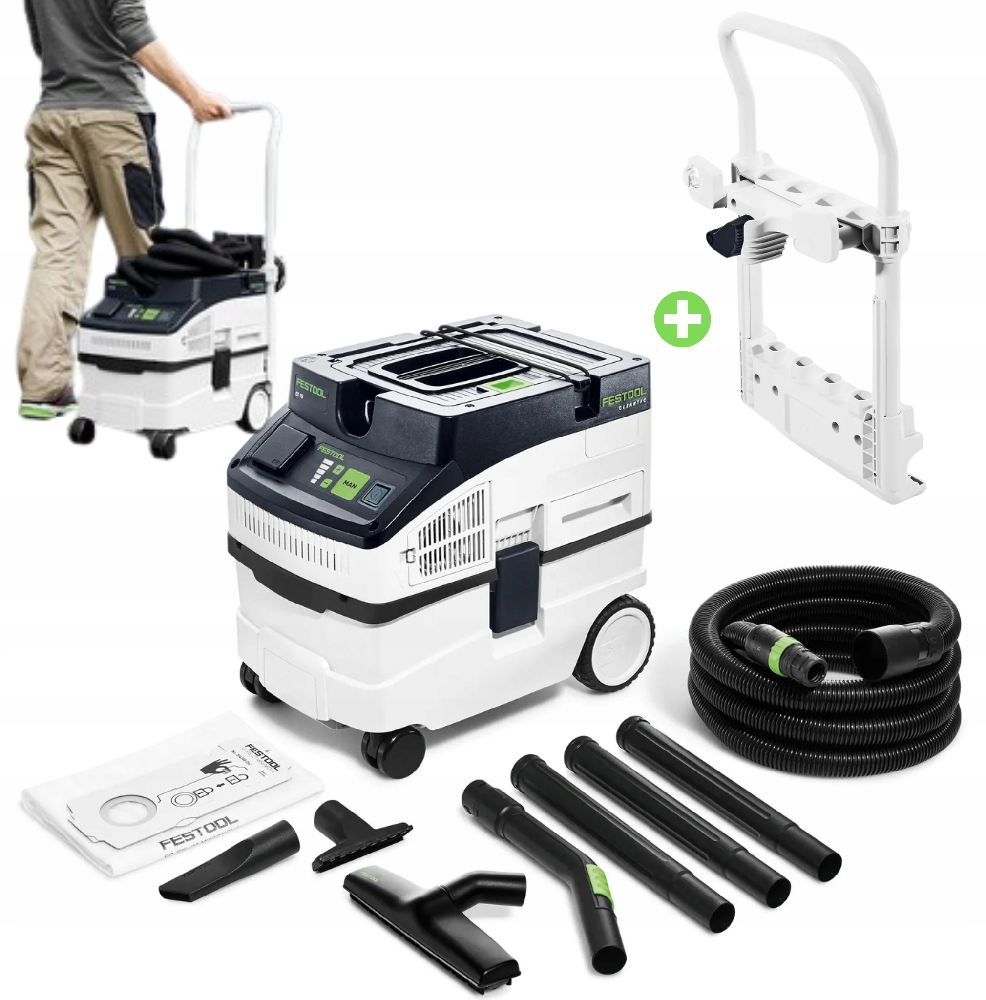 Odkurzacz mobilny Cleantec Ct 15-Set Festool 578450 Uchwyt do pchania