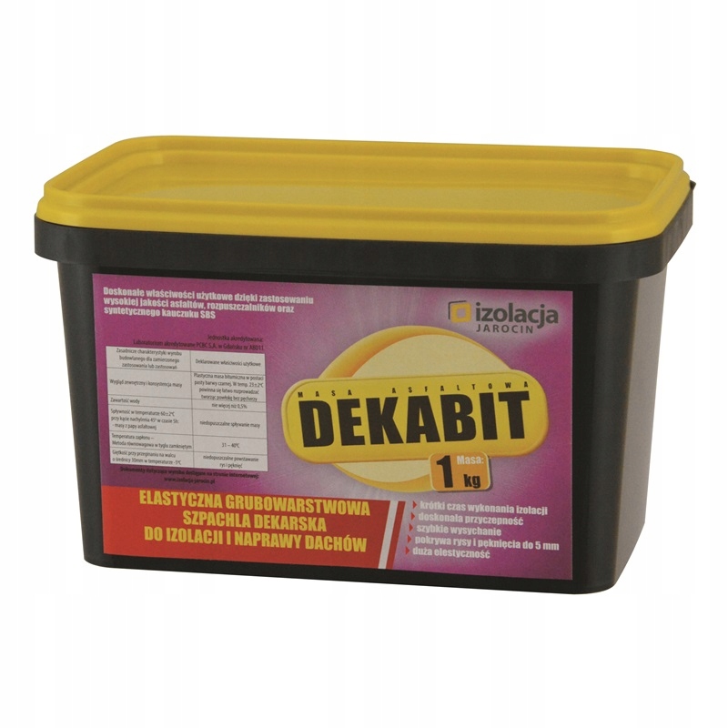 

Szpachla dekarska Dekabit 1 kg zbrojona modyf Sbs