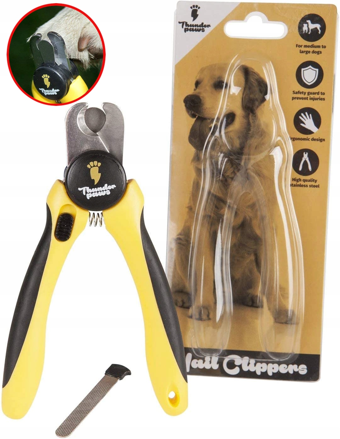 Levně Kleštičky Na Tvrdé Drápky Pro Psa Kočku Gilotina Zastřihovač