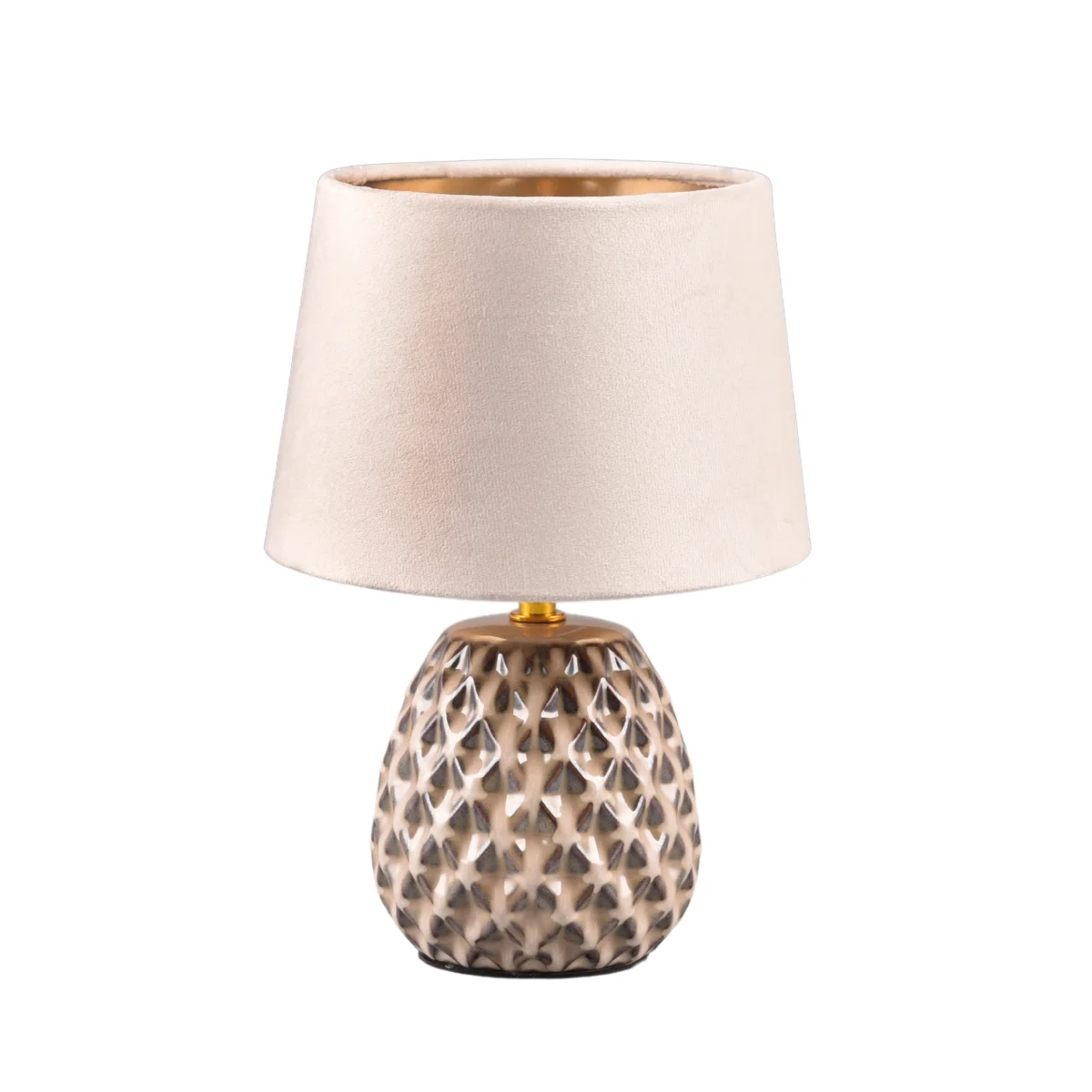 Keramická stolní lampa béžová s stínidlem E14 Ariana Rl