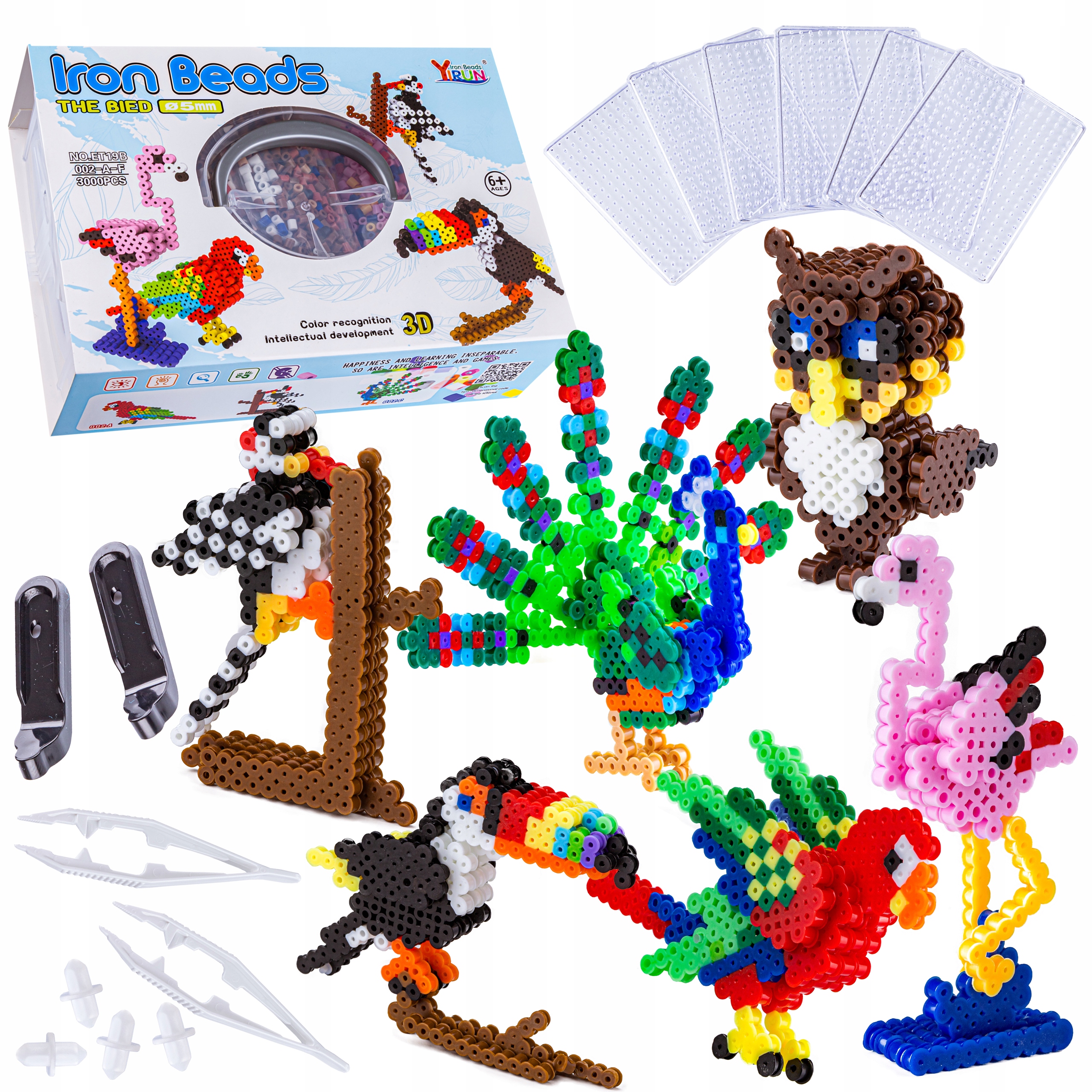 

Prasowanka 3D Koraliki Do Prasowania Ptaki 3000 el