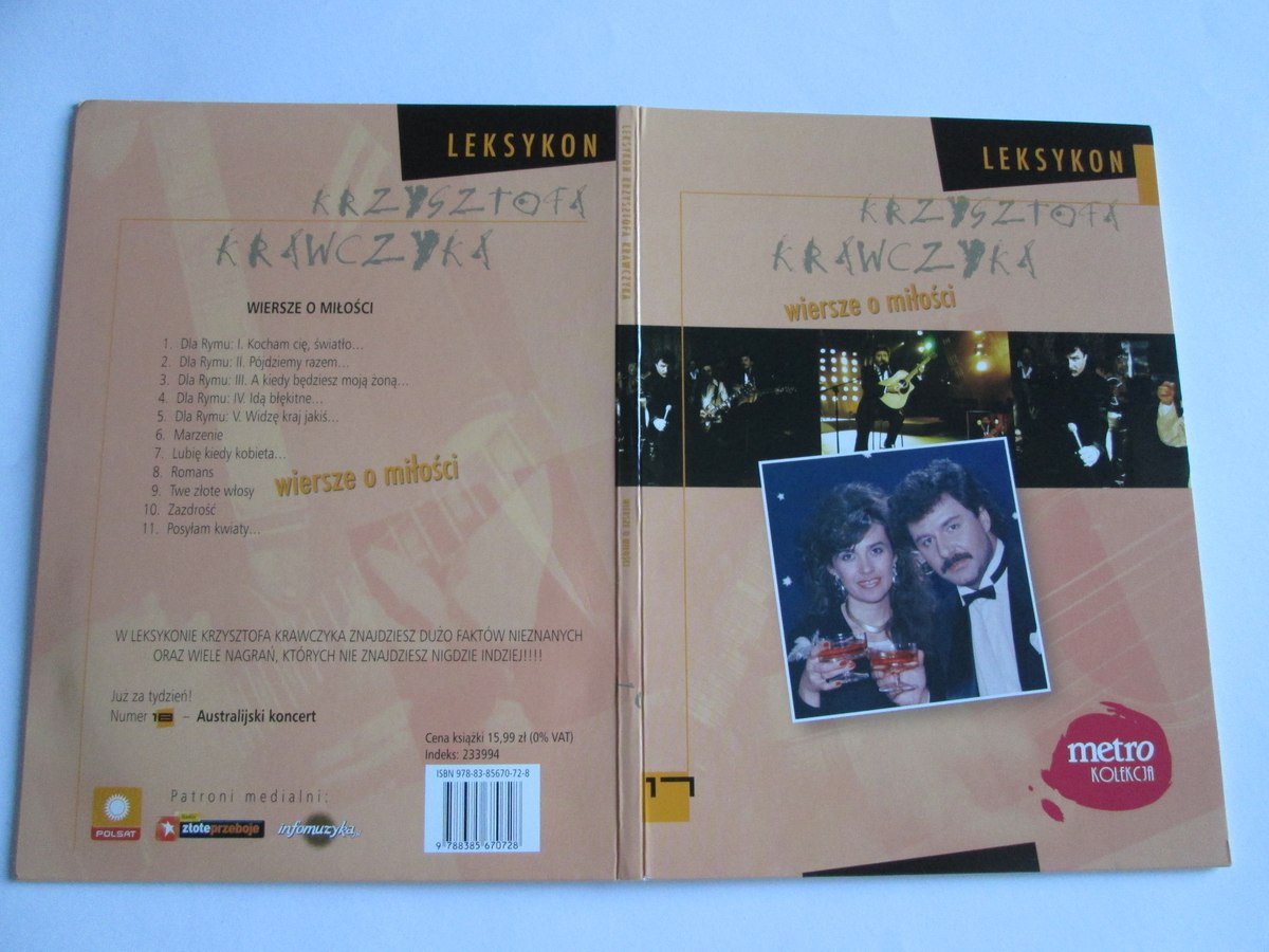 Wiersze o miłości Krzysztof Krawczyk CD