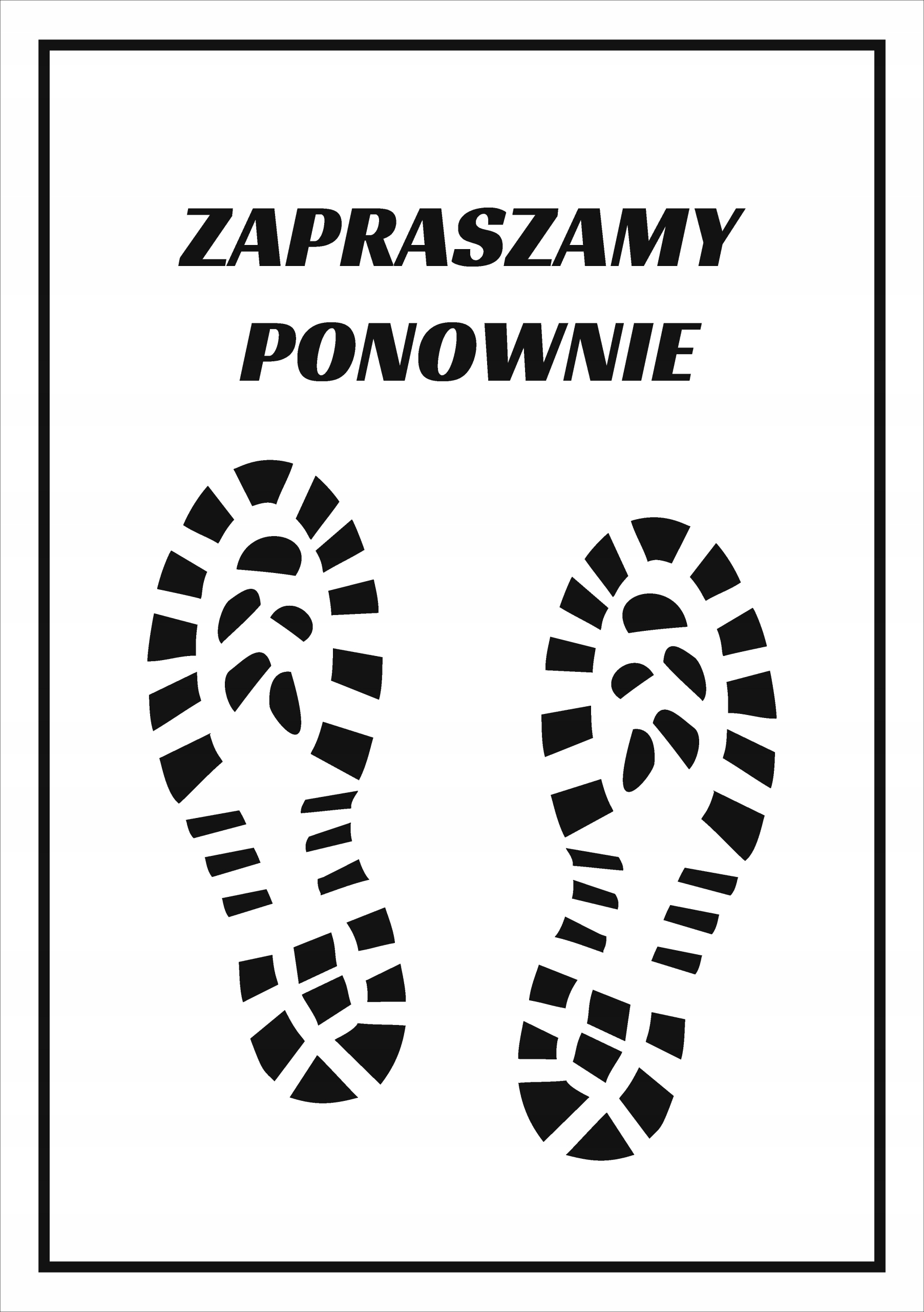 

Dywaniki samochodowe papierowe duże Zapraszamy 200